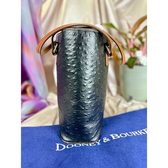 NWOT Dooney & Bourke Small Lexington Tote in Ostrich-Embossed Leather - Picture 5 of 16